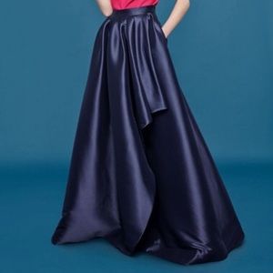 Eliza J Cascaded Navy Blue Occasion/Fancy Skirt